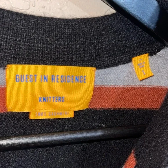 Guest In Residence | NWT! COLLEGIATE CASHMERE STRIPE POLO - Picture 3 of 6